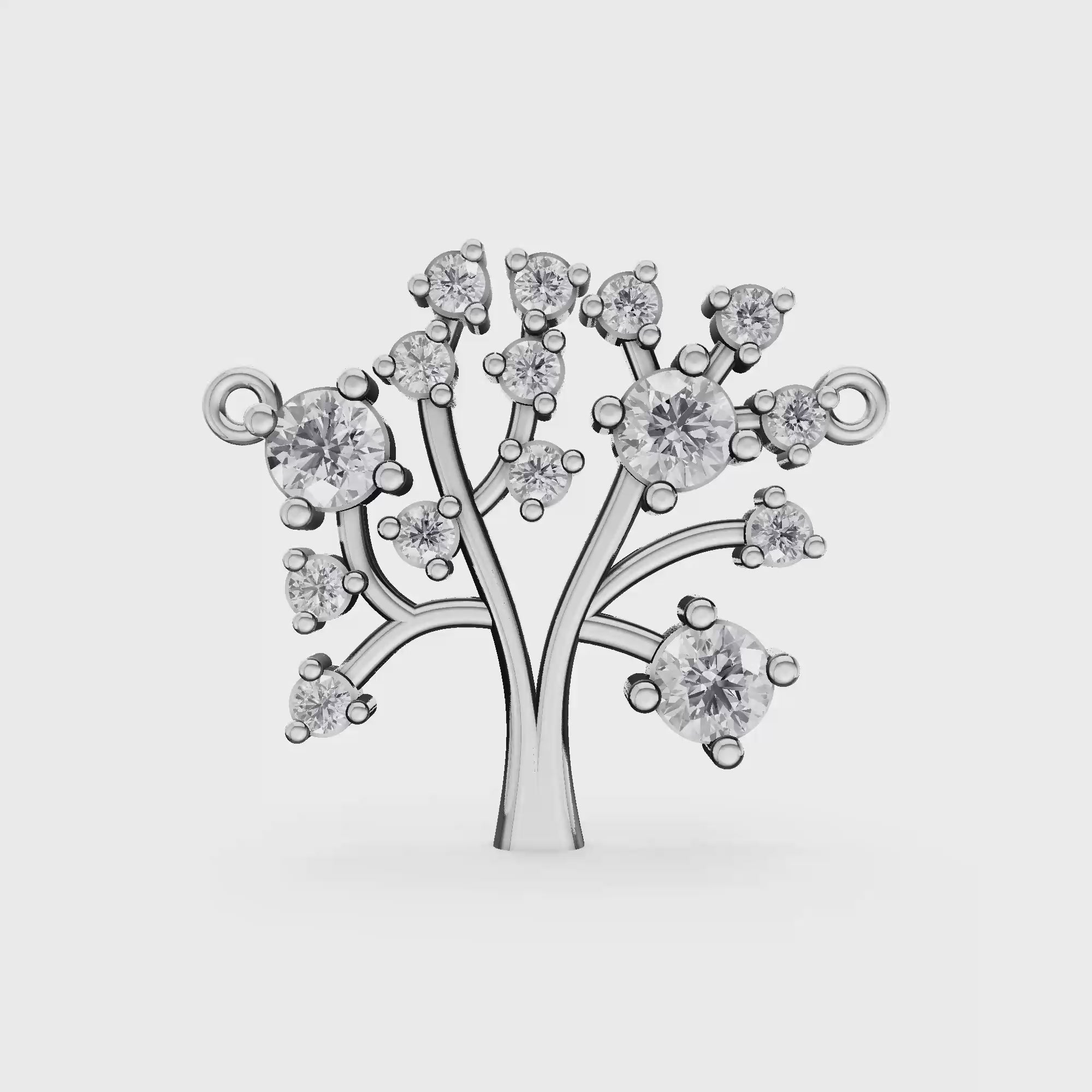 Aarinya Branching Diamond Tree Pendant, The Tree of Life Diamond Pendant