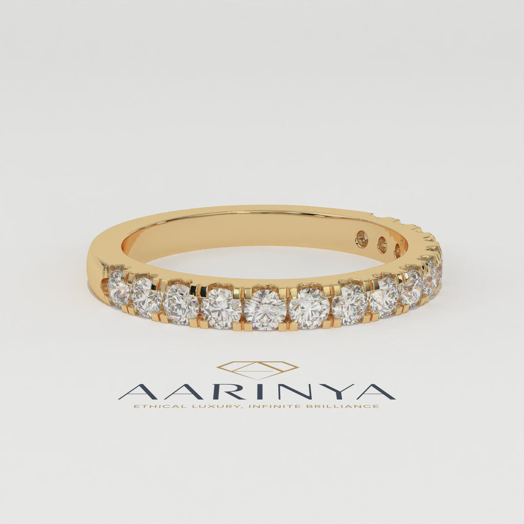 Aarinya Classic Office Wear Stackable Ring, Daily Brilliance Stacking Ring