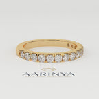 Aarinya Classic Office Wear Stackable Ring, Daily Brilliance Stacking Ring