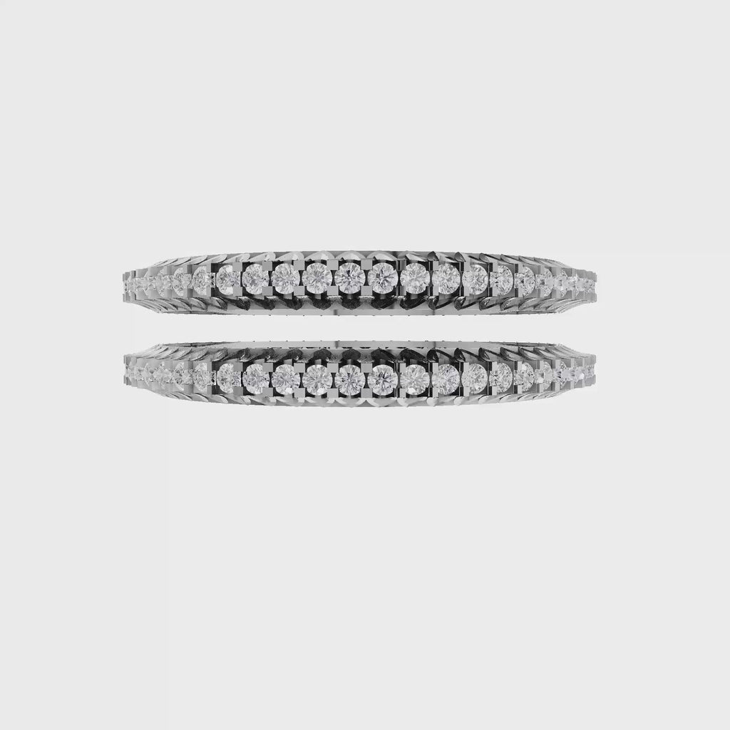 Aarinya Celestia Dual-Band Kada, The Infinity Crown Kada Bracelet