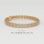 Aarinya Women's Radiant-Cut Lab-Grown Diamond Eternity Tennis Bracelet