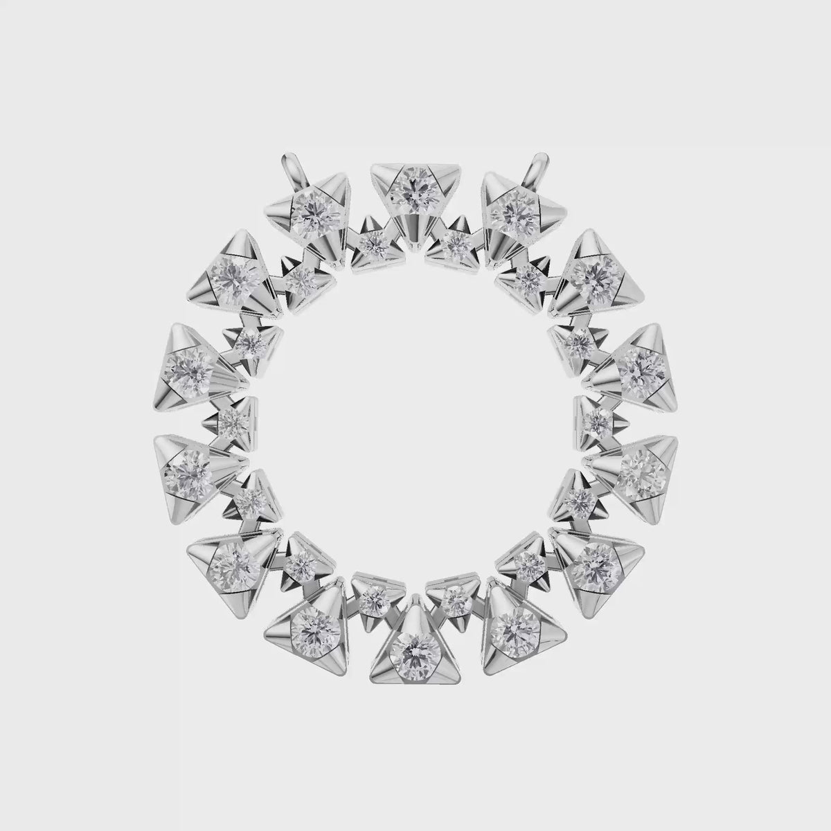 Aarinya Pyramidal Starburst Diamond Pendant