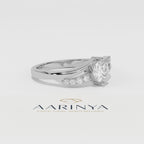 Aarinya Infinitia Wave Ring, The Endless Devotion Infinity Ring, culptural Infinity Diamond Loop Ring