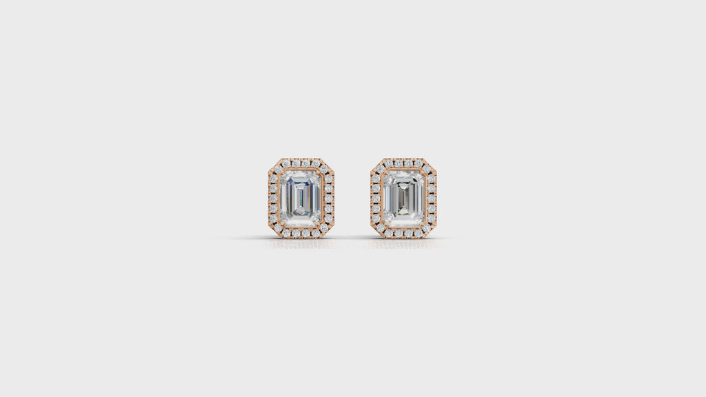 Aarinya Verdant Modernity Lab-Diamond Earrings